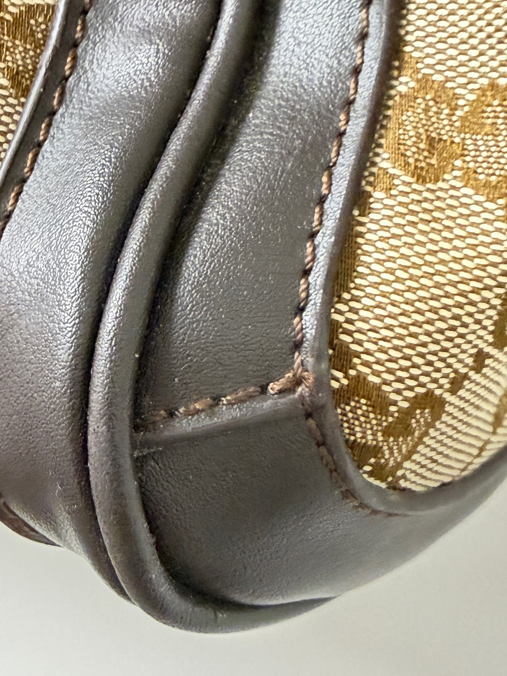 Gucci Beige/Brown GG Canvas Tote with Braided Handles - Picture 8 of 16